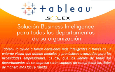 Tableau, solución Business Intelligence para todos los departamentos de su organización