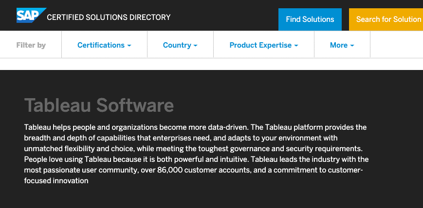 Mejoras en el conector de SAP HANA y nuevas certificaciones SAP
