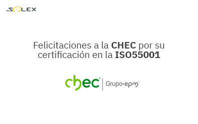 Felicitaciones CHEC certificacion ISO55001